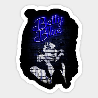 Betty Blue Design Sticker